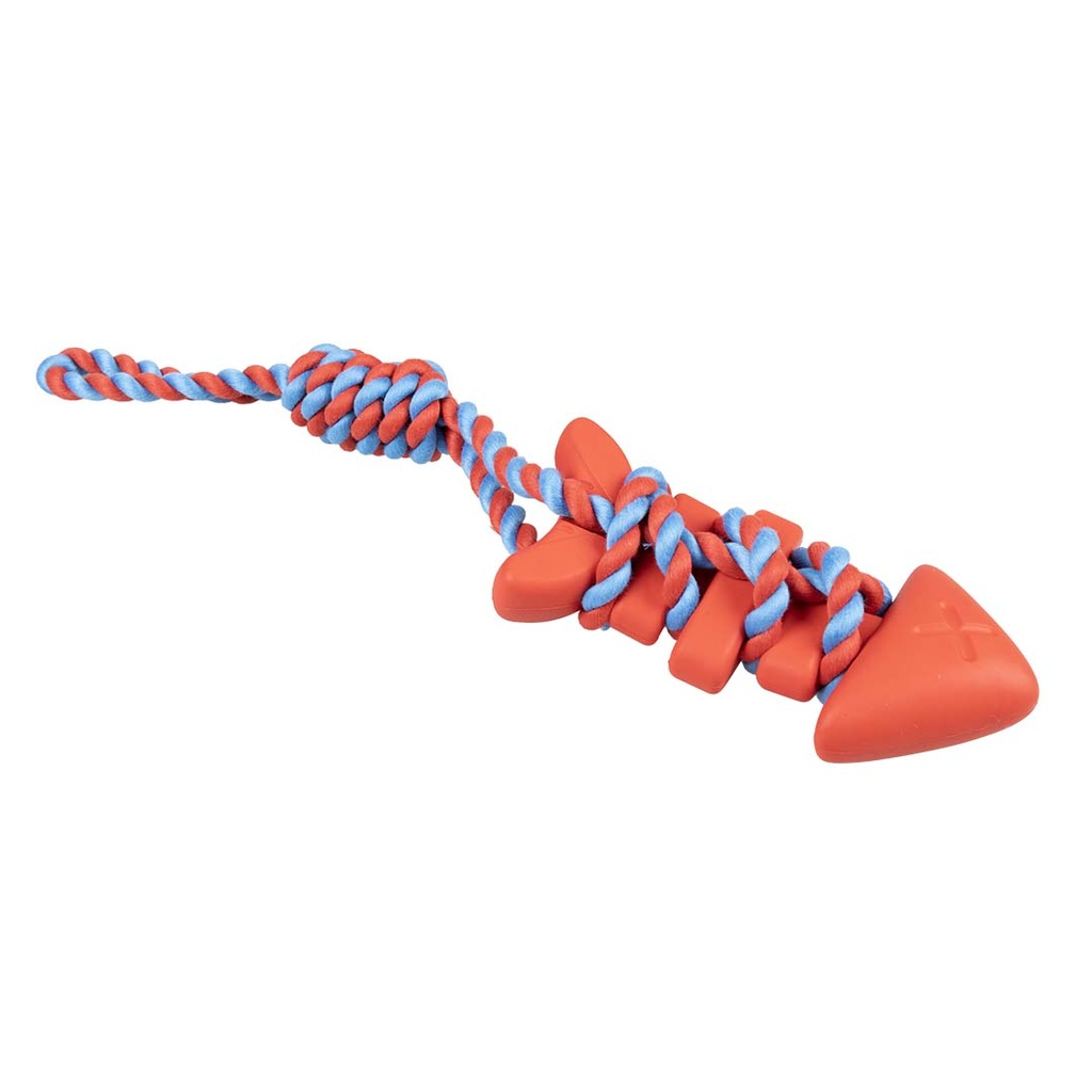 Rubrop tug rope with fish