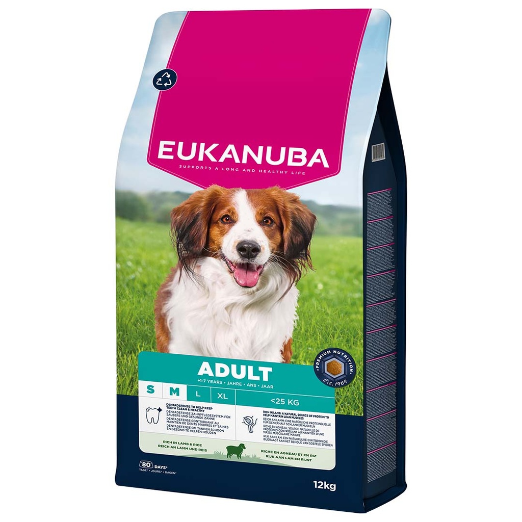 Euk dog adult small&medium breed lamb&rice