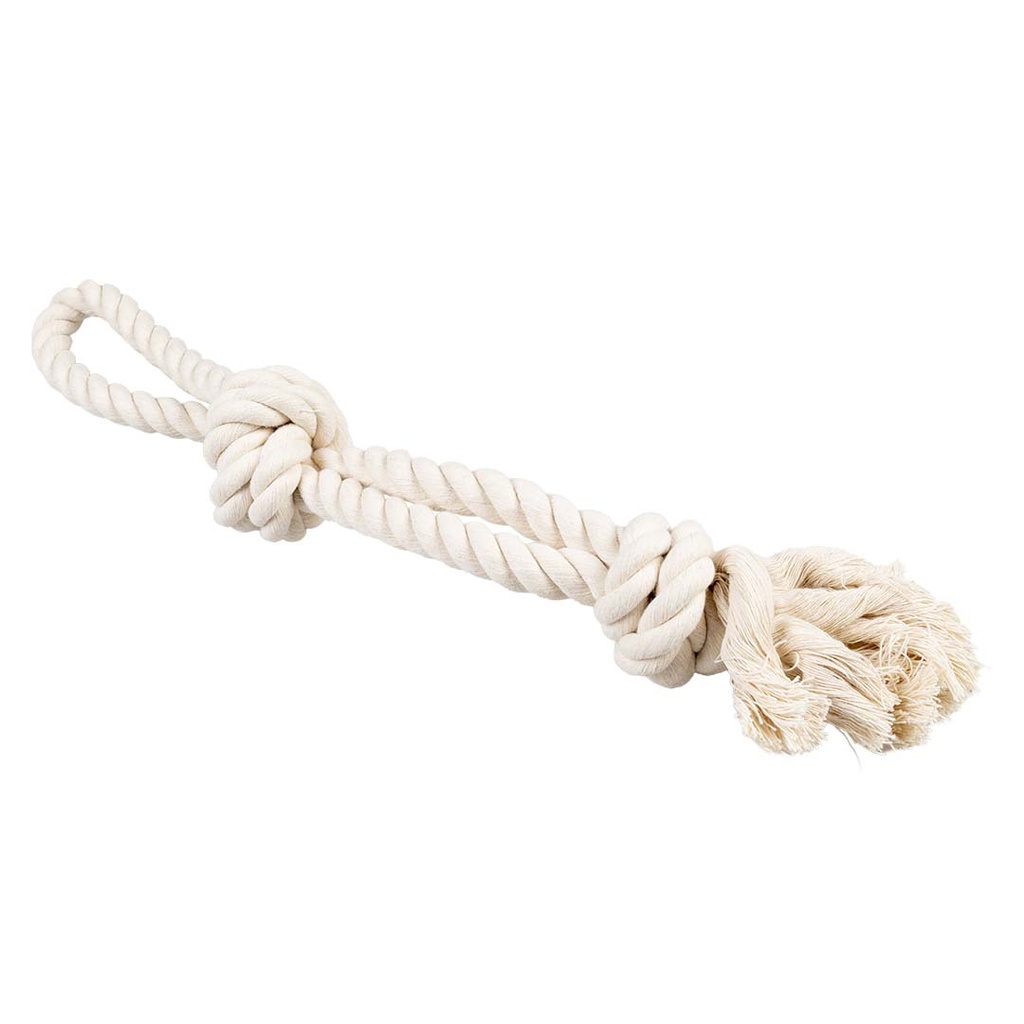 ECO Cotton rope with 2 knots & loop