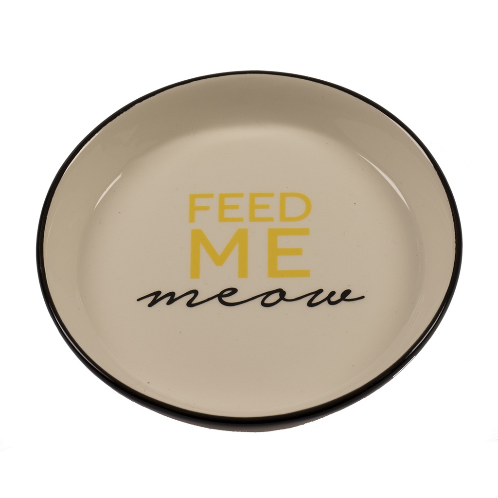 Feeding Bowl Stone Feed Me Meow