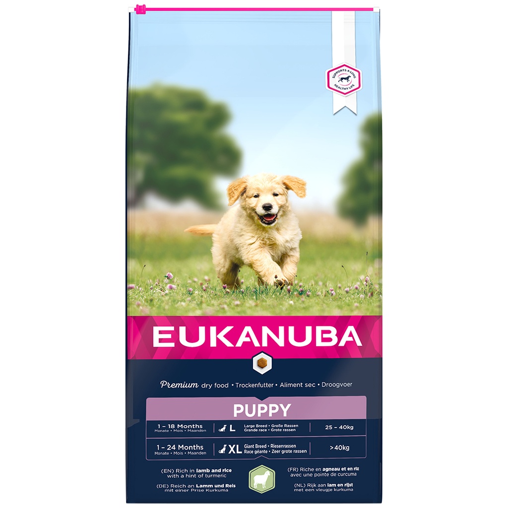 Euk Dog Puppy&Junior Large Lamb&Rice