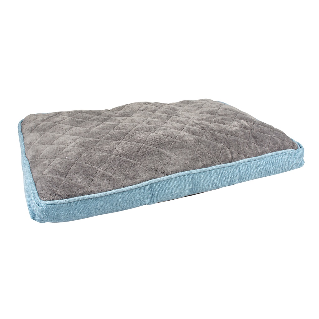 Cushion rectangular tweed sky