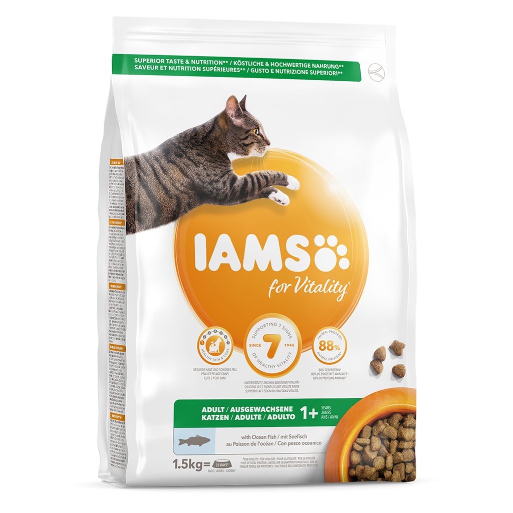 Iams for vitality adult cat ocean fish