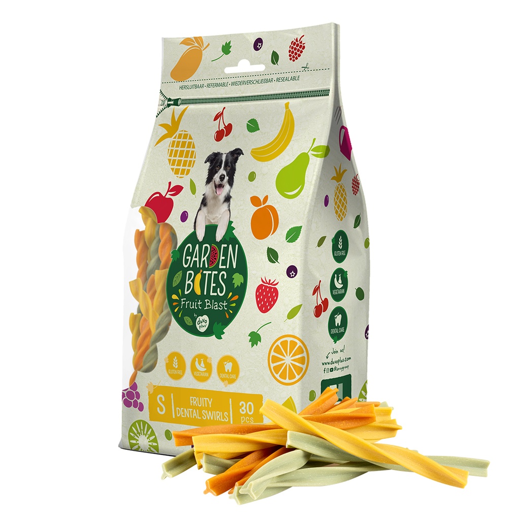 Garden Bites Fruity dental swirls