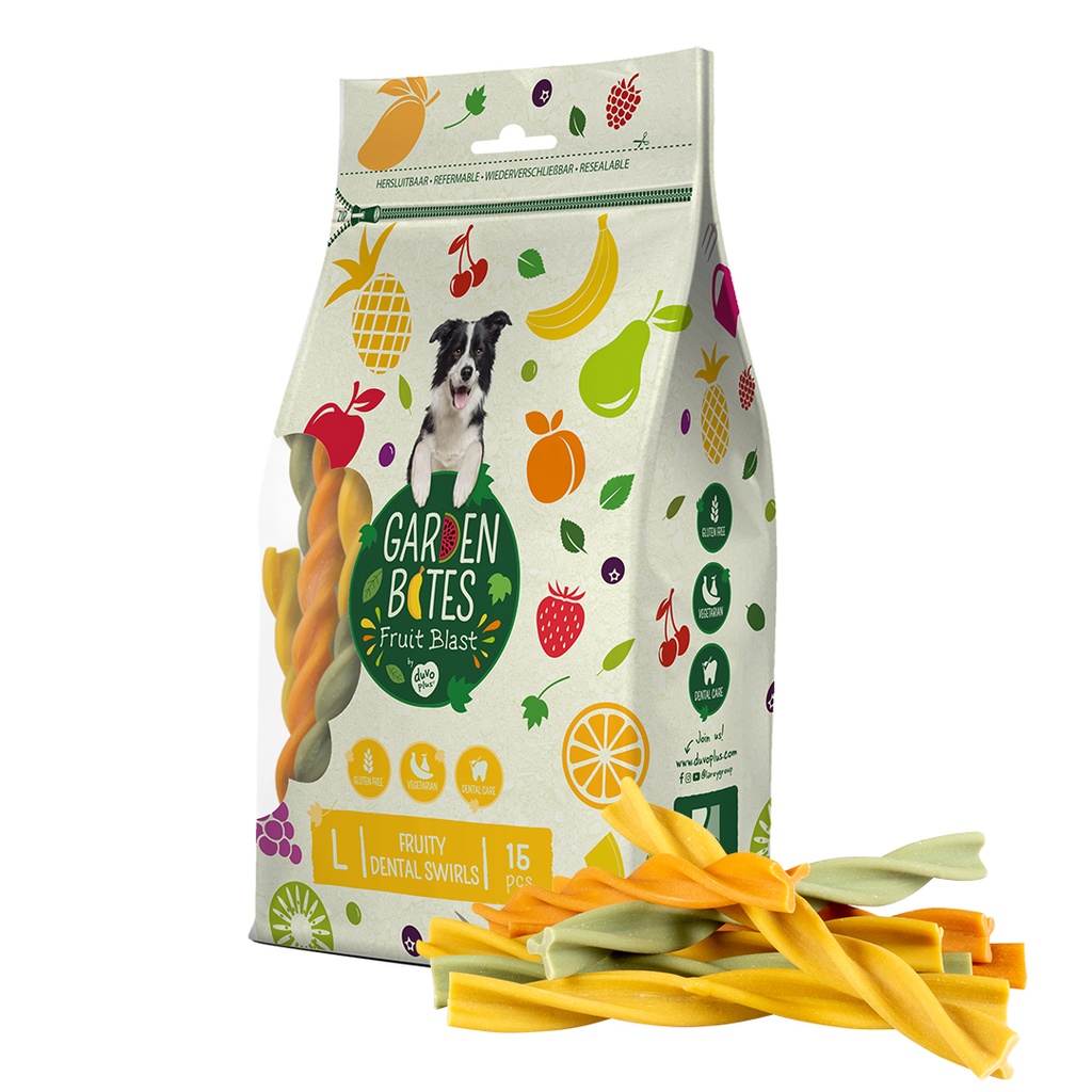 Garden Bites Fruity dental swirls