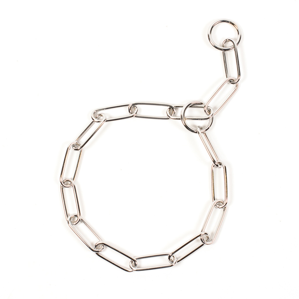 Slip collar with big links, chromed