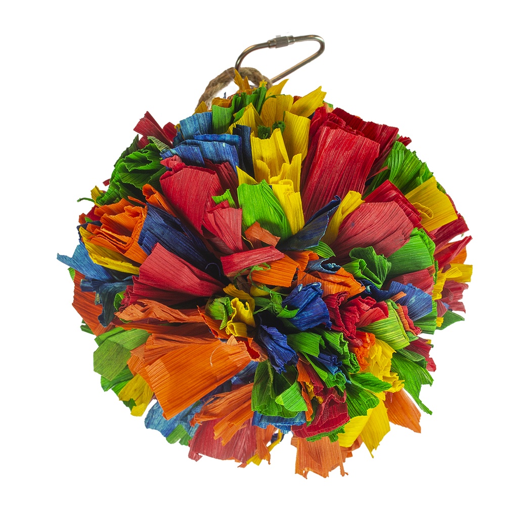 Pompon coloré de feuilles de maïs