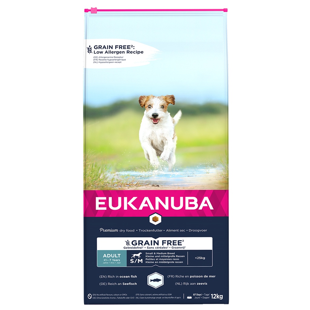 Euk Grainfree Ocean Fish Adult S/M Breed