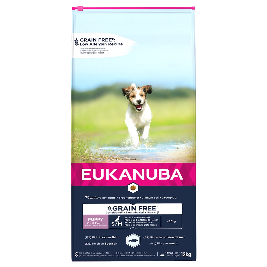 Euk Grainfree Ocean Fish Puppy S/M Breed