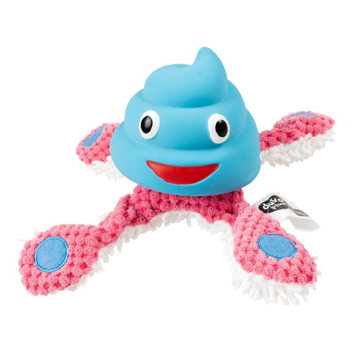 [14522] Plush & latex octopus [blue/pink (Blue)]