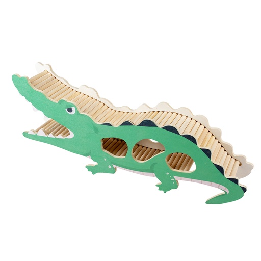 [14550] Maison en bois rongeurs crocodile [multicolore (Multi)]