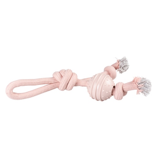 [14636] Rope loop with knot & rubber ball [pink (Pink)]