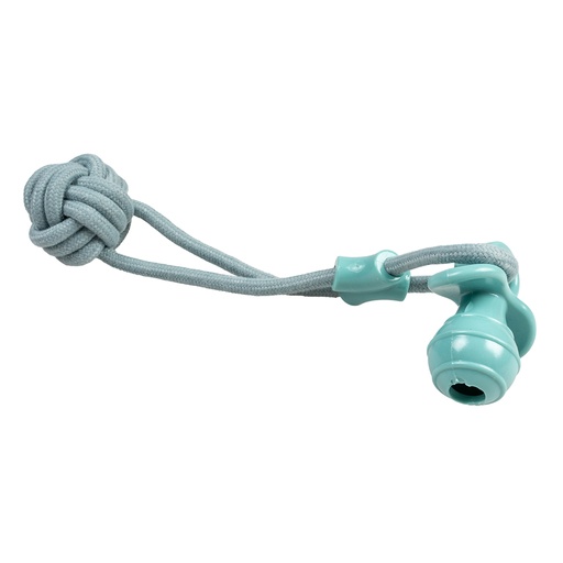 [14660] Rope 8 pull ring with ball & rubber pacifier [blue (Blue)]