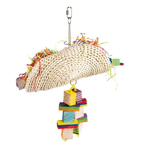 [14893] Groovy maize taco with wooden blocks [multicolored (Multi)]