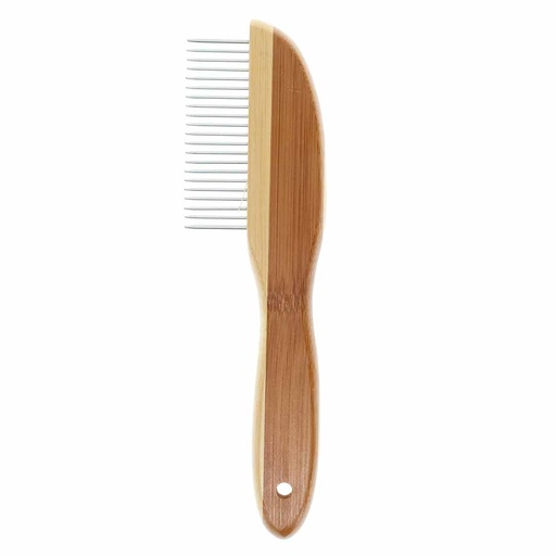 [158001] Bamboo Detangling Comb 21 Pins