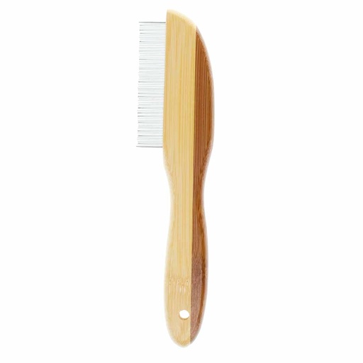 [158003] Bamboo Flea Comb 77 Pins