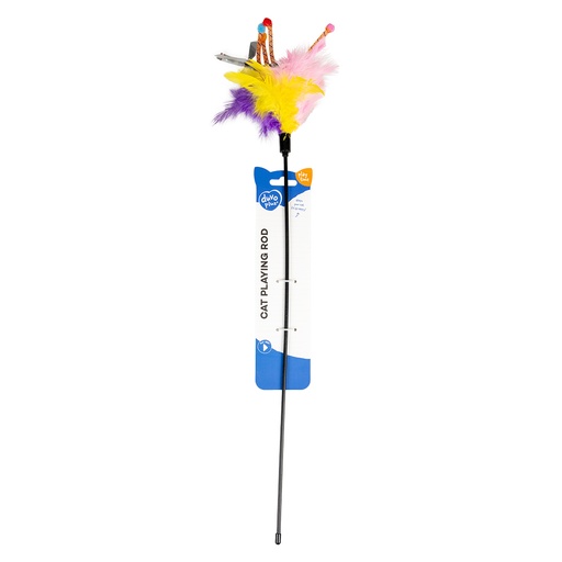 [1717032] Assortment Playing Rod With Feathers [mixed colors (Multi)]