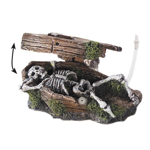 [234/108017] Coffin w. skeleton bubble action