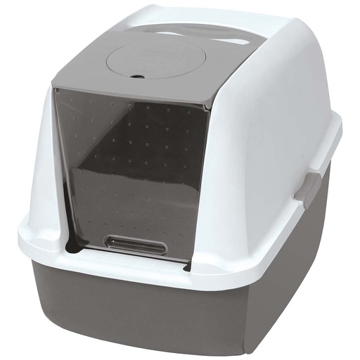 [33/50702] CA Katzentoilette Mit Abdeckung [grau (Grau)]