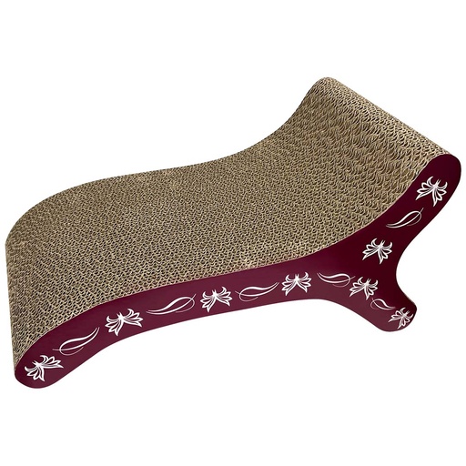 [33/52419] CA Style Kratzliege Mit Catnip [braun/lila (Braun)]