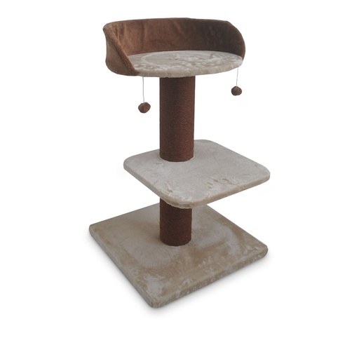 [15310] Arbre à chat Gloria [beige/orange (Marron)]