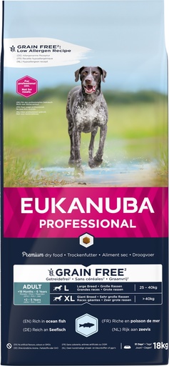 [15199] Breeder Euk Dog Grainfree Ocean Fish AD L/XL
