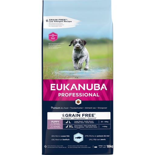 [15201] Breeder Euk Dog Grainfree Ocean Fish PUP L/X