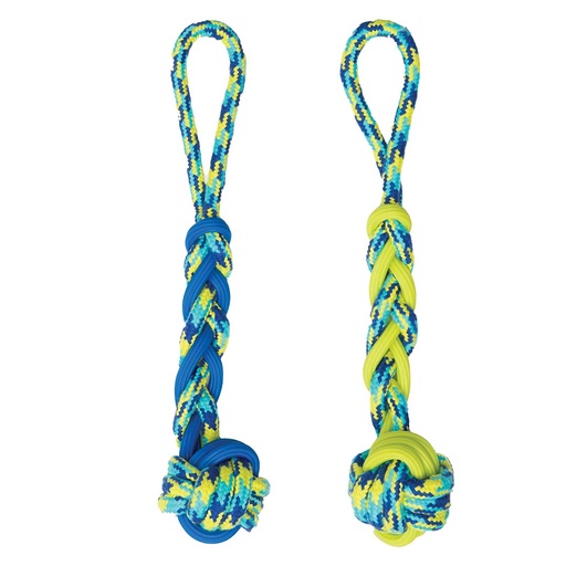 [33/96366] ZS Fitness Rope & TPR Ball Tug [bleu/jaune (Bleu)]
