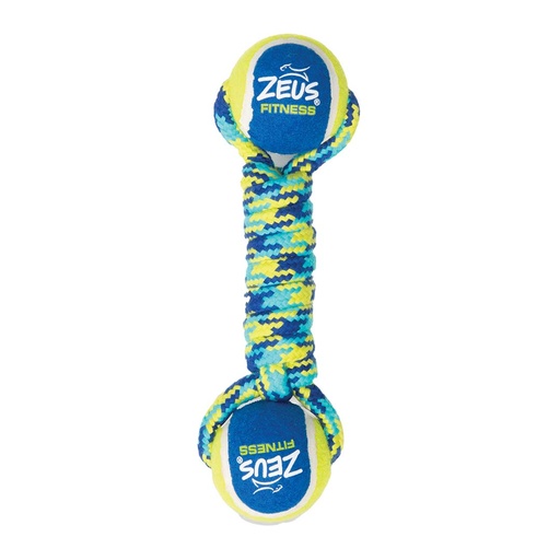 [33/96371] ZS Fitness Double T-Ball Rope + 2 Balls [blue/yellow (Blue)]
