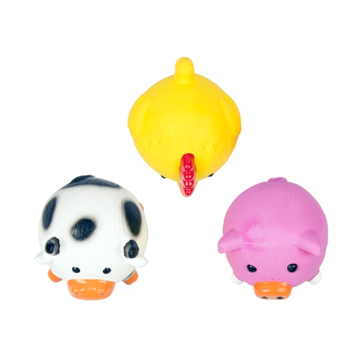 [400013] Latex Cow/Pig/Chicken In Ball Shape [gemischte farben (Multi)]