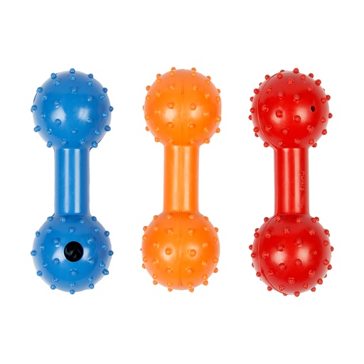 [400028] Rubber Dumbell Mix [gemengde kleuren (Multi)]