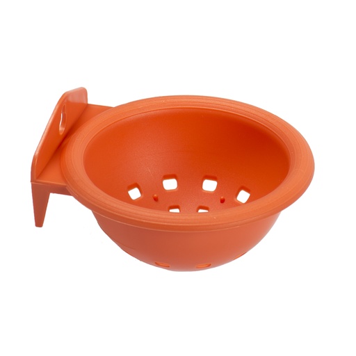 [401/013] Plastic nest with hooks & hole [orange (Orange)]