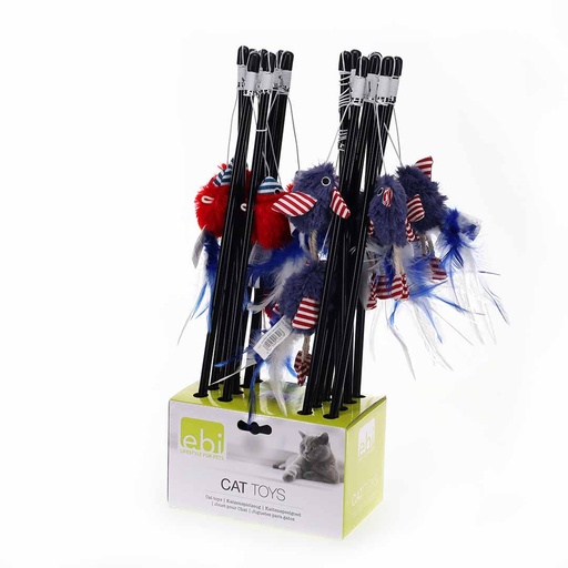 [408/413418] Cat Fishing Rod Gringo 1 Fish & Bird [gemischte farben (Multi)]