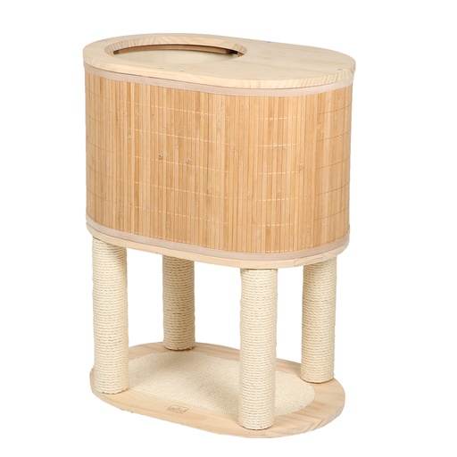 [431/474419] Cat tree Bamboo Tori 75 [beige (Brown)]