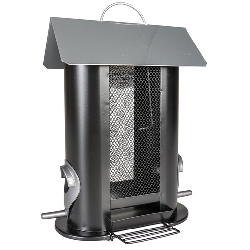 [435030] Futterspender Metall Für Nüsse 2 Seiten [schwarz (Schwarz)]