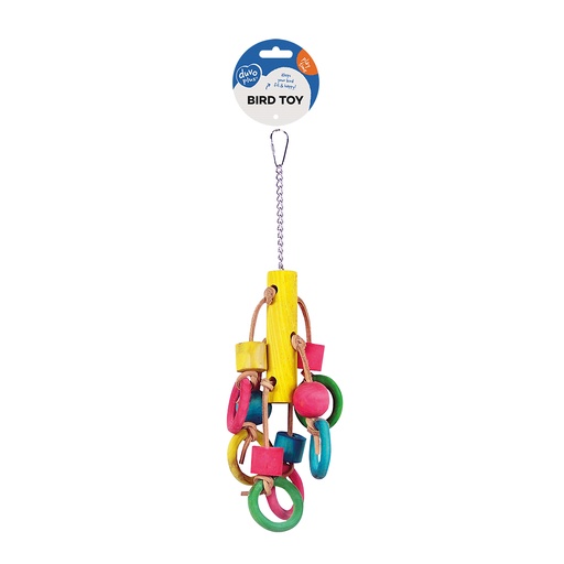 [4745009] Colourful Wooden Rings & Cubes