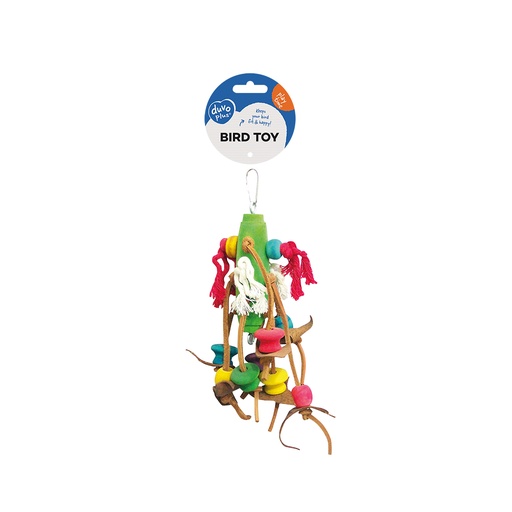 [4745011] Rope With Colorful Cubes & Leather