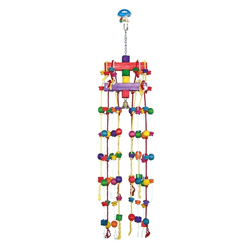 [4745024] Carrousel Rope With Colorful Cubes & Bell