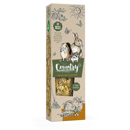 [652734] Country Chew sticks tomato & peas