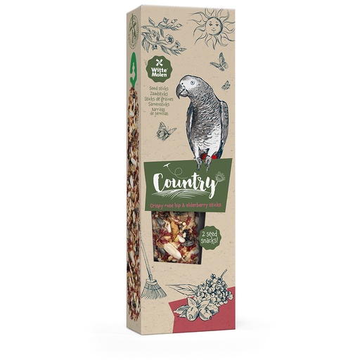 [652739] Country Zaadstick papegaai rozebot & vlierbes