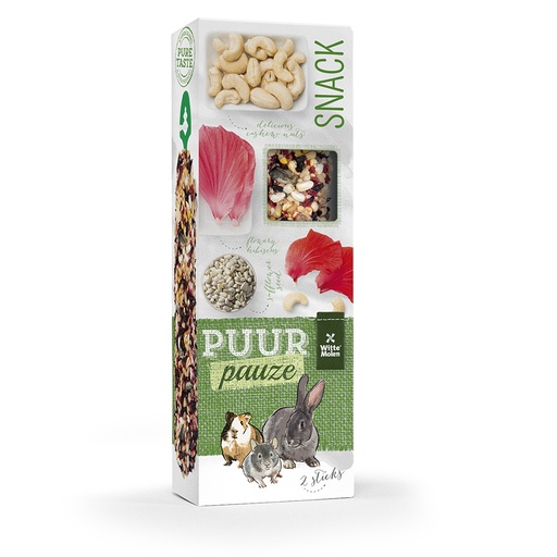 [654879] PUUR Pauze Sticks hibiscus & cashews