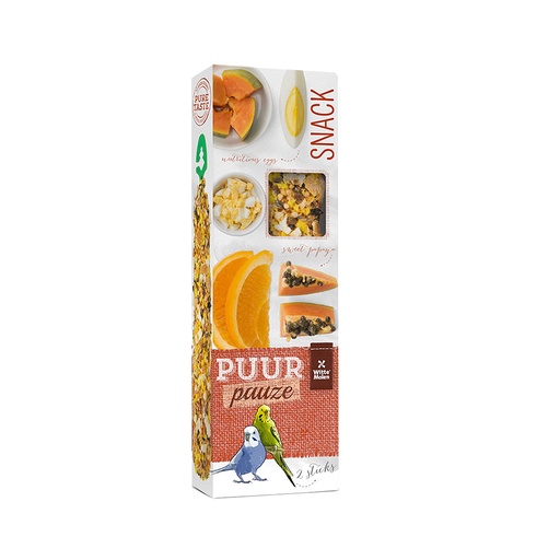 [654886] PUUR Pauze Sticks Wellensittich Pap & Or