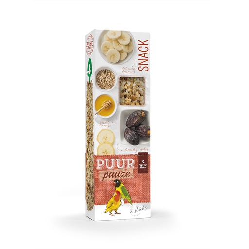 [654927] PUUR pauze sticks inséparable miel & datte