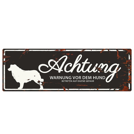 [695/432945] Warning Sign Collie De [schwarz (Schwarz)]
