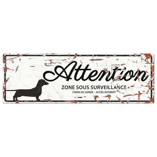 [695/433317] Warning sign dachshund f [wit (Wit)]