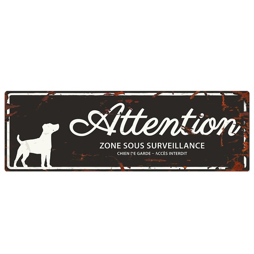 [695/433348] Warning Sign Jack Russel [schwarz (Schwarz)]