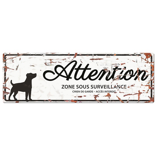 [695/433355] Warning sign jack russel f [blanc (Blanc)]