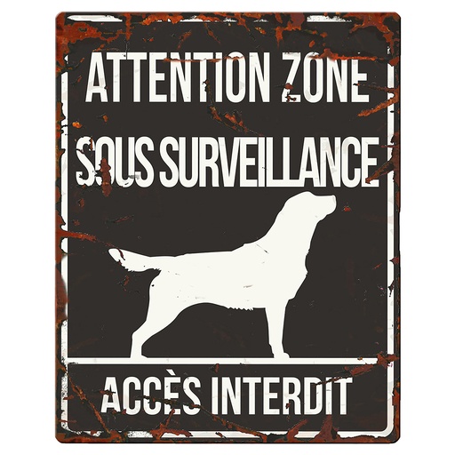 [695/433560] Warning Sign Square Retri [schwarz (Schwarz)]