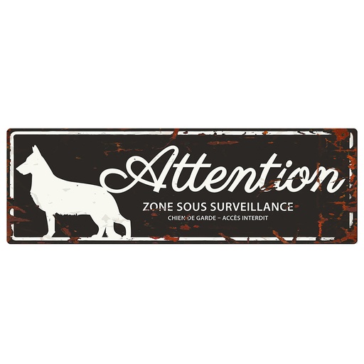 [695/433584] Warning Sign German Sheph [schwarz (Schwarz)]