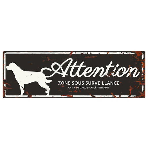 [695/433706] Warning Sign Rottweiler B [schwarz (Schwarz)]